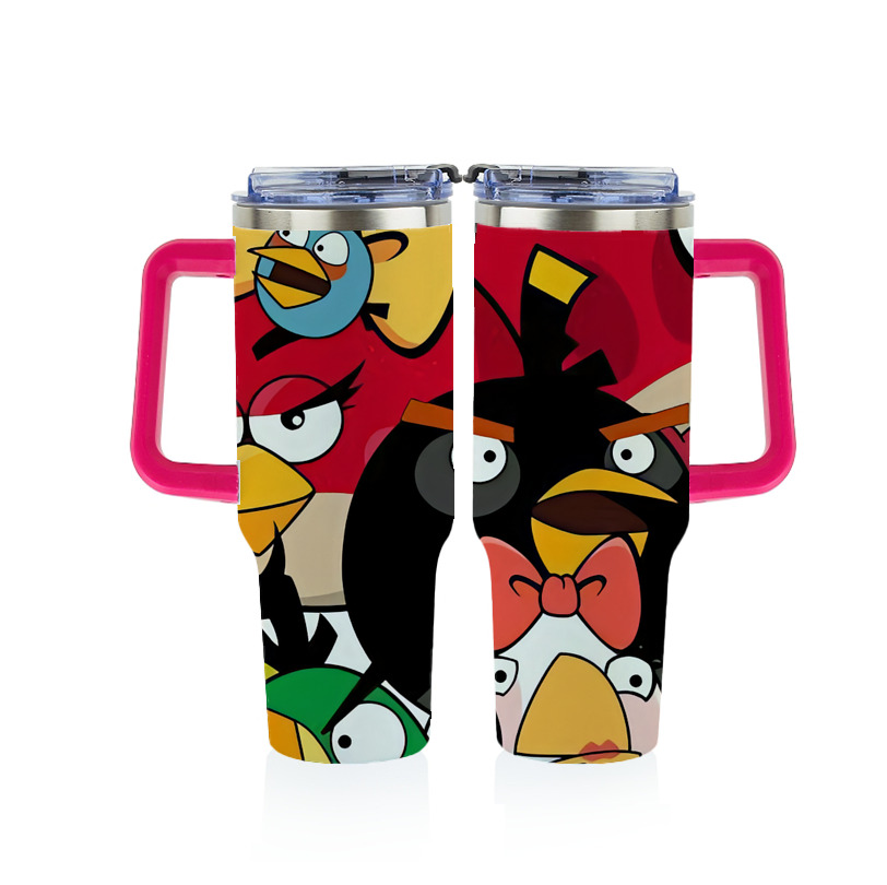 （画像用） Angry Birds アングリーバード 1200ｍLフルプリント車用タンブラー
